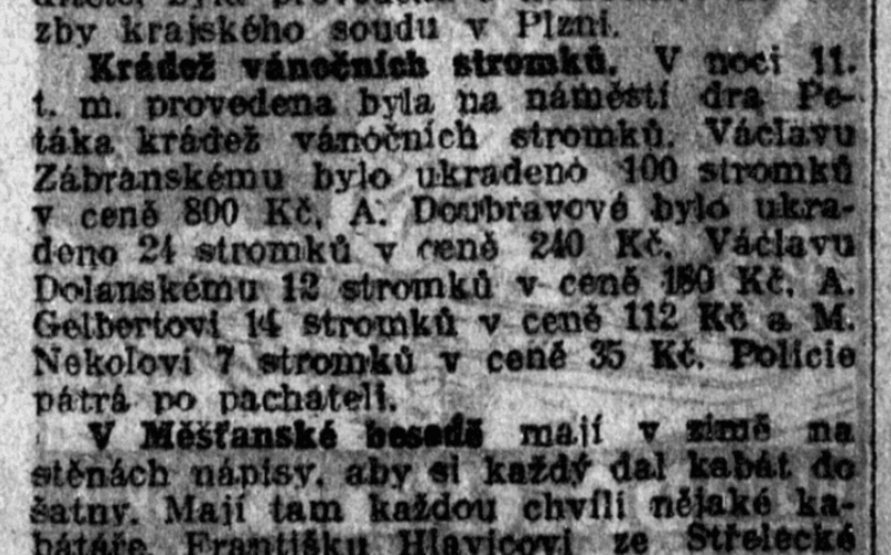 Nová doba, 14. 12. 1926. Zdroj Kramerius, Národní knihovna v Praze.