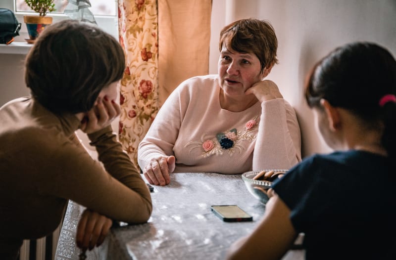 Rozhovor s Ljubov a její rodinou proběhl 21. prosince, tedy tři dny před Štědrým dnem.