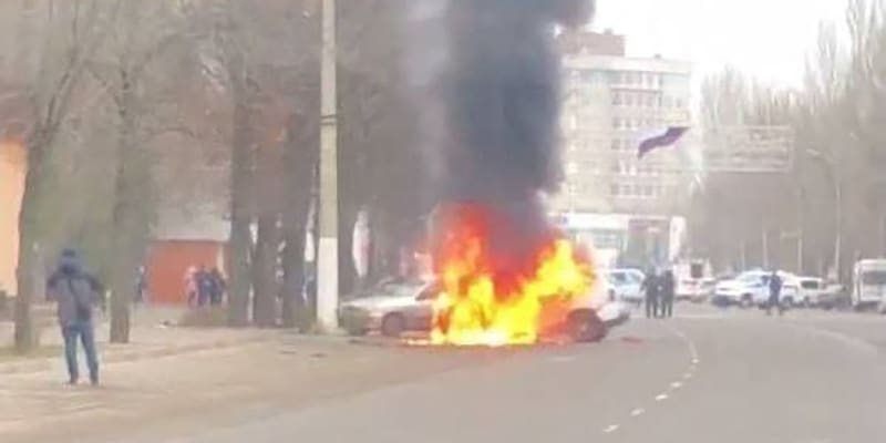 V centru okupovaného Melitopolu vybuchl automobil používaný ruskými okupanty.