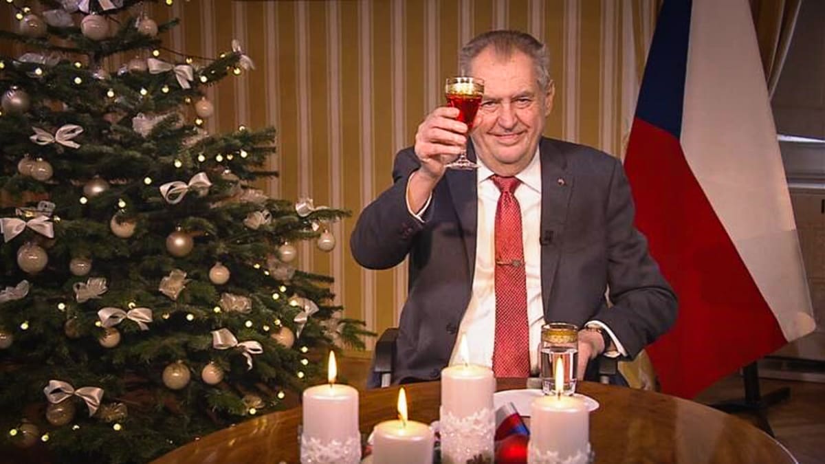 Prezident Miloš Zeman přednesl svůj poslední vánoční projev.