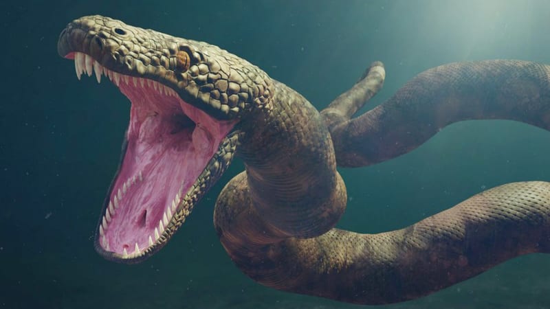 Největší had světa vážil tunu a žral velké krokodýly. Podívejte se na gigantického zabijáka