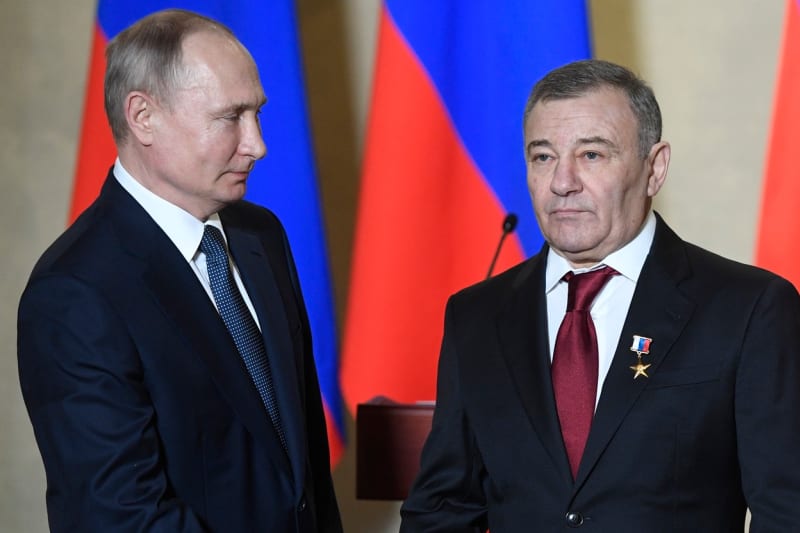 Ruský prezident Vladimir Putin s oligarchou Arkadijem Rotenbergem