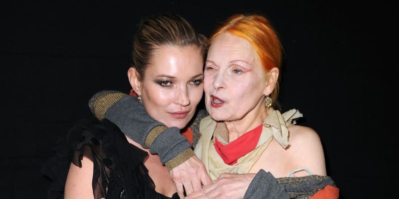 Vivienne Westwood a modelka Kate Moss.
