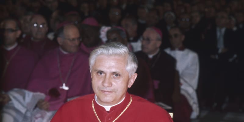 Benedikt XVI. ještě jako kardinál Joseph Ratzinger