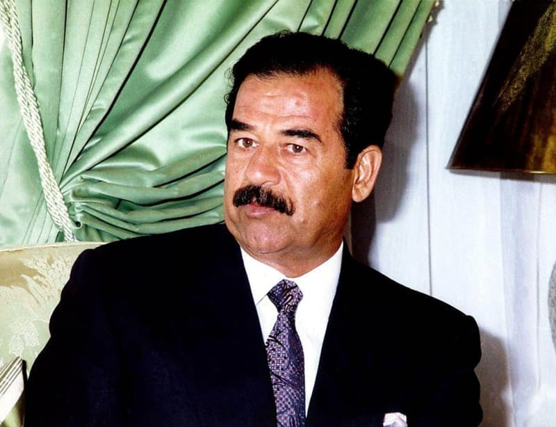 Saddám Husajn v době své vlády nad Irákem.