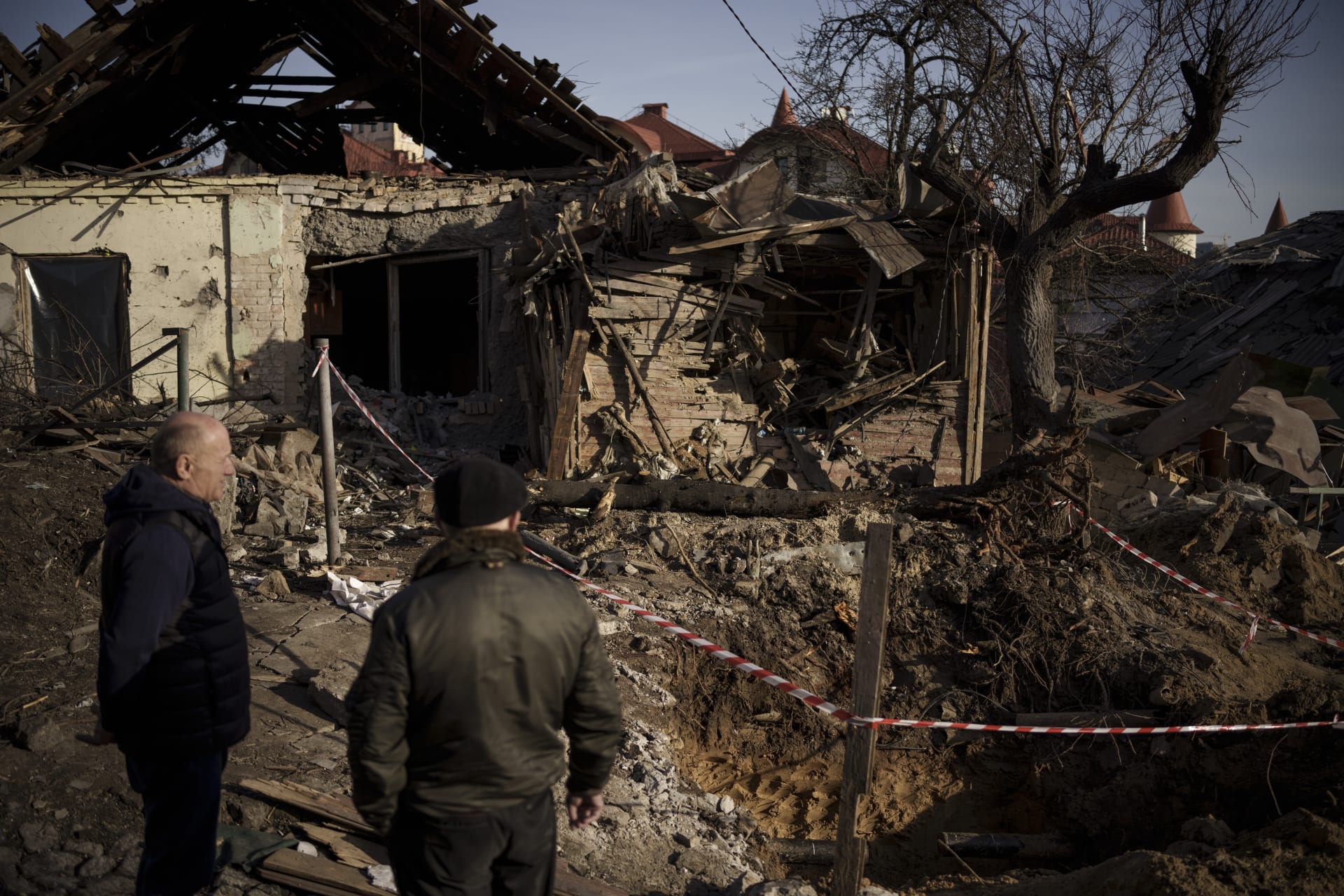 Následky ruského novoročního útoku na Kyjev