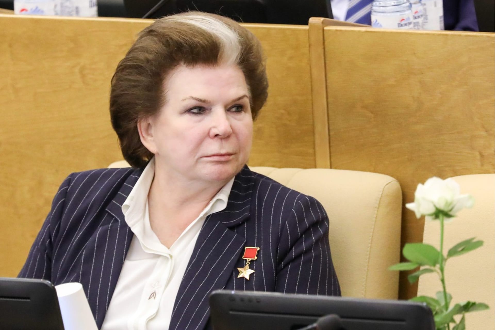 Valentina Těreškovová je dnes poslankyní Státní dumy za Putinovo Jednotné Rusko