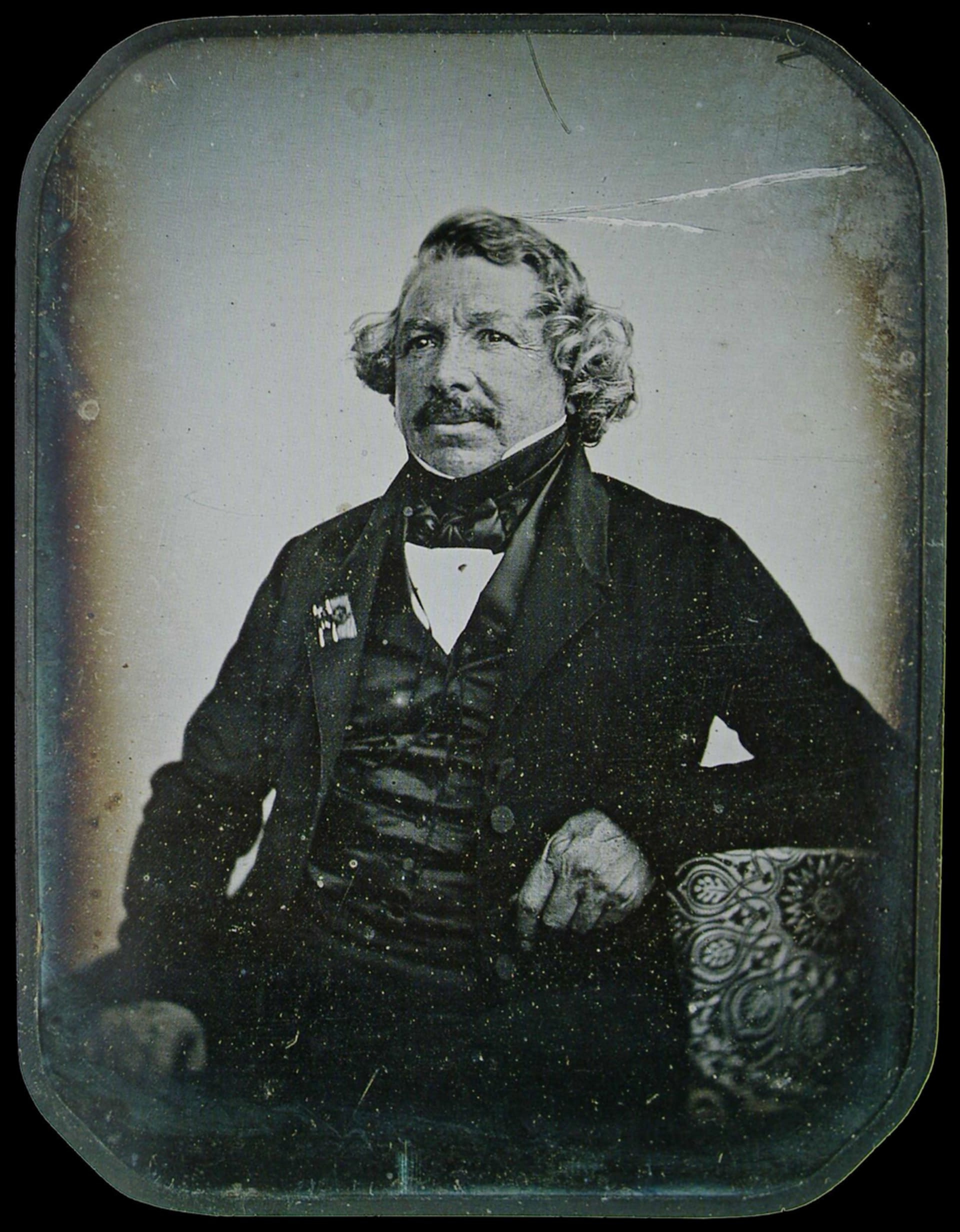 Daguerrův vlastní snímek v digitalizované podobě