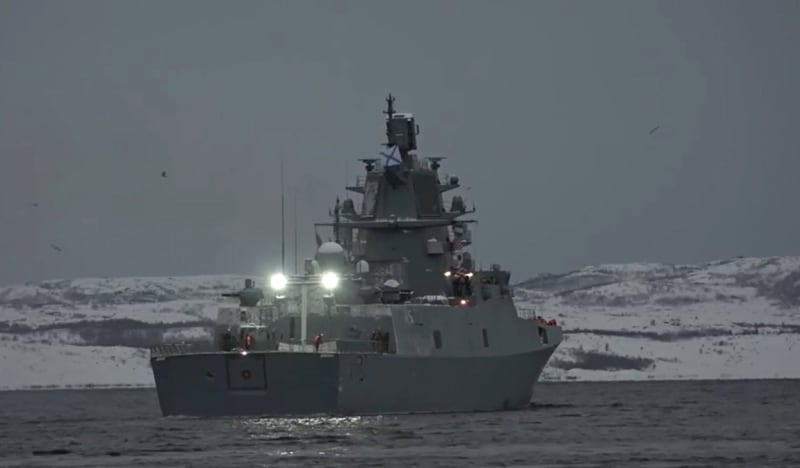 Snímek z videa, které 4. ledna 2023 zpřístupnilo ruské ministerstvo obrany.