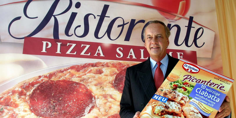 Dr. Oetker v roce 1970 přinesl na německý trh jako první mraženou pizzu.