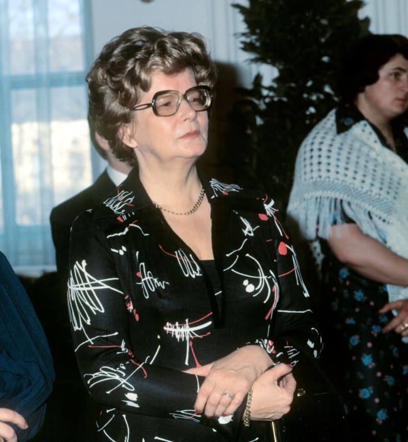 Viera Husáková na snímku z března 1977, sedm měsíců před její tragickou nehodou.