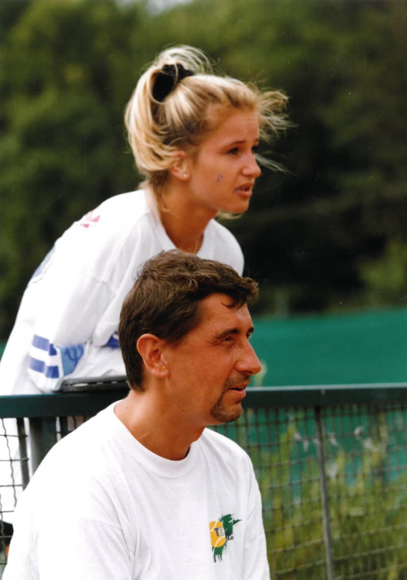 Andrej Babiš s Monikou v Prostějově v roce 1998