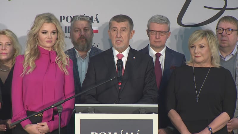 Andrej Babiš na tiskové konferenci k výsledkům voleb
