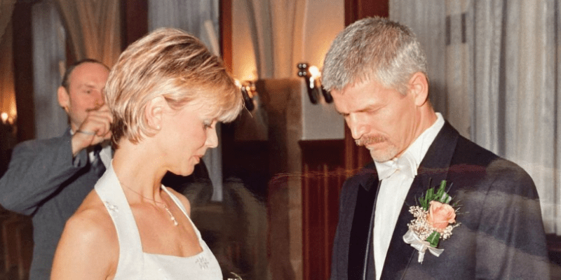 Svatba Petra Pavla a Evy Pavlové v roce 2004.