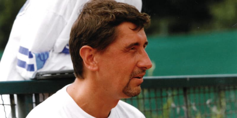 Andrej a Monika na tenise v Prostějově (1998)
