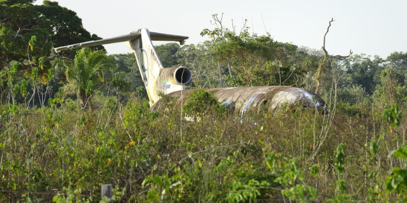 Vrak  Boeingu 727 na ostrově Trinidad