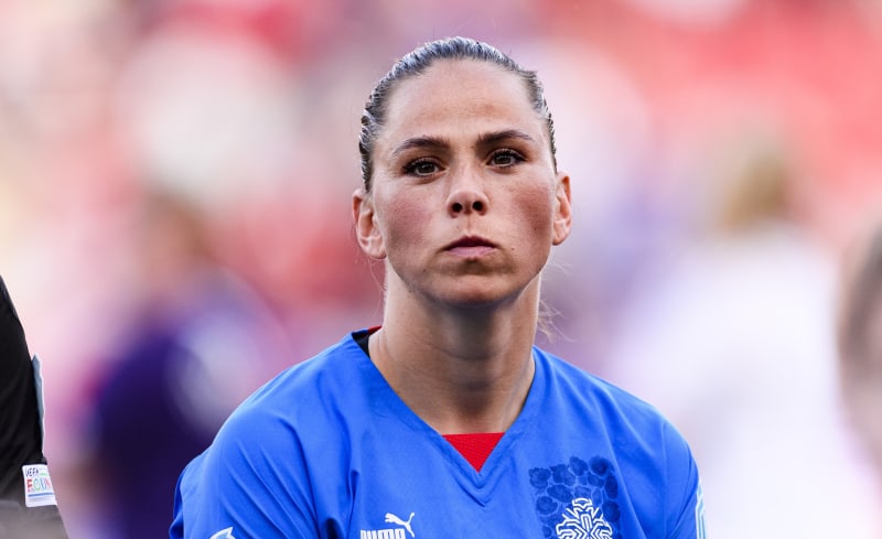 Gunnarsdóttirová hraje za islandskou reprezentaci už 15 let.