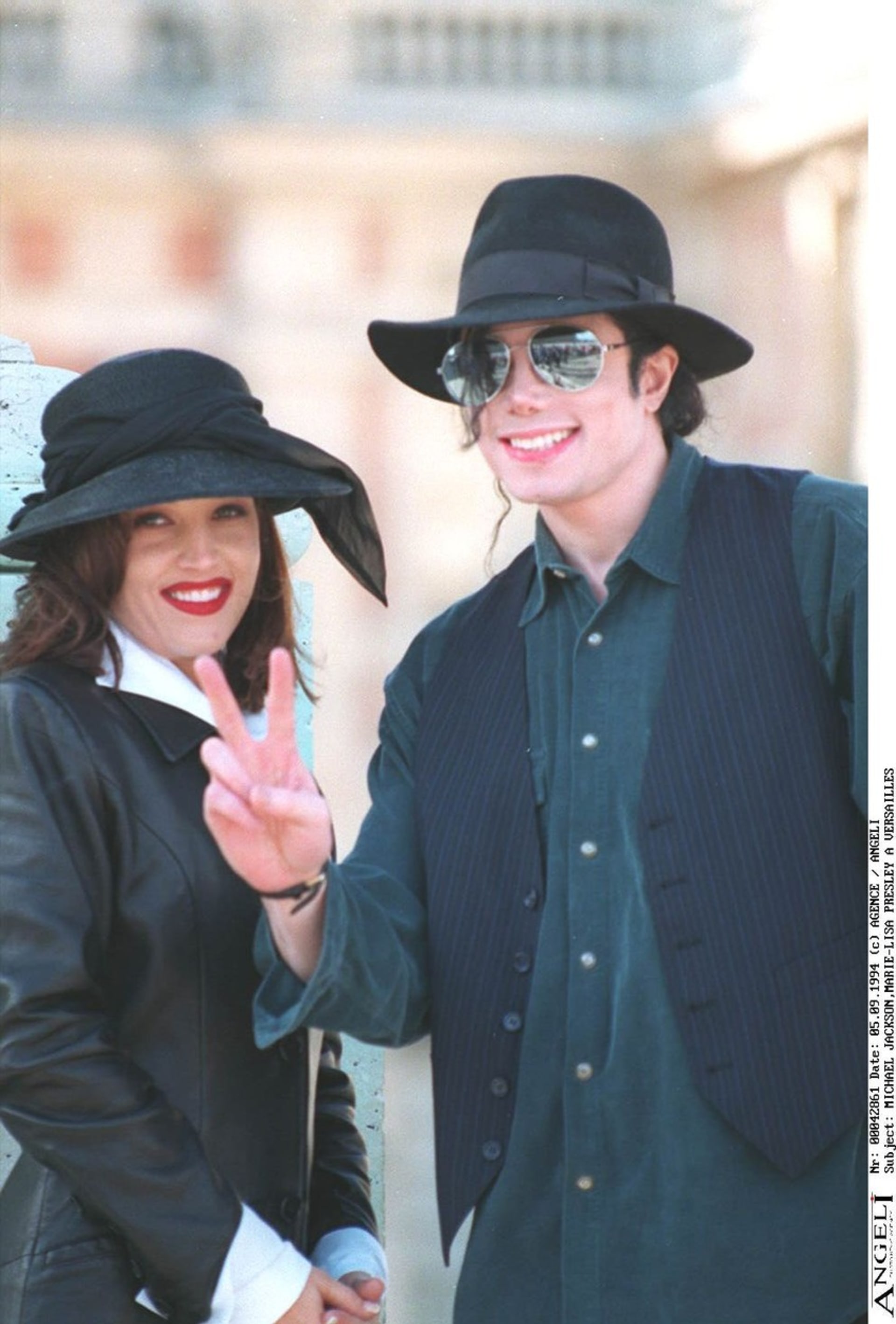 Michael Jackson se svou první manželkou Lisou Marii Presley.