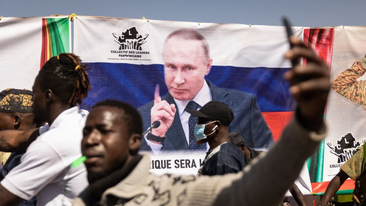 Z dálky to vypadá, že Rusko má v afrických státech relativně vysokou podporu.
