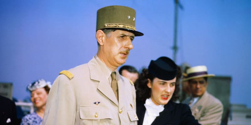 Charles de Gaulle v Casablance v roce 1943