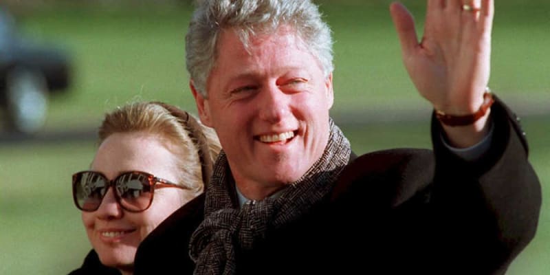 Bll Clinton s manželkou Hillary