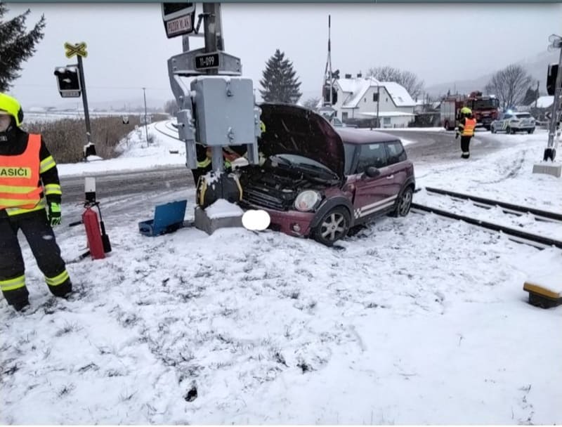 Sníh komplikuje dopravu v Olomouckém kraji.