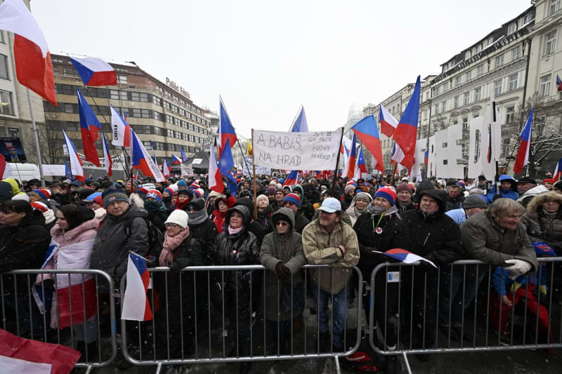 Protivládní demonstrace v Praze