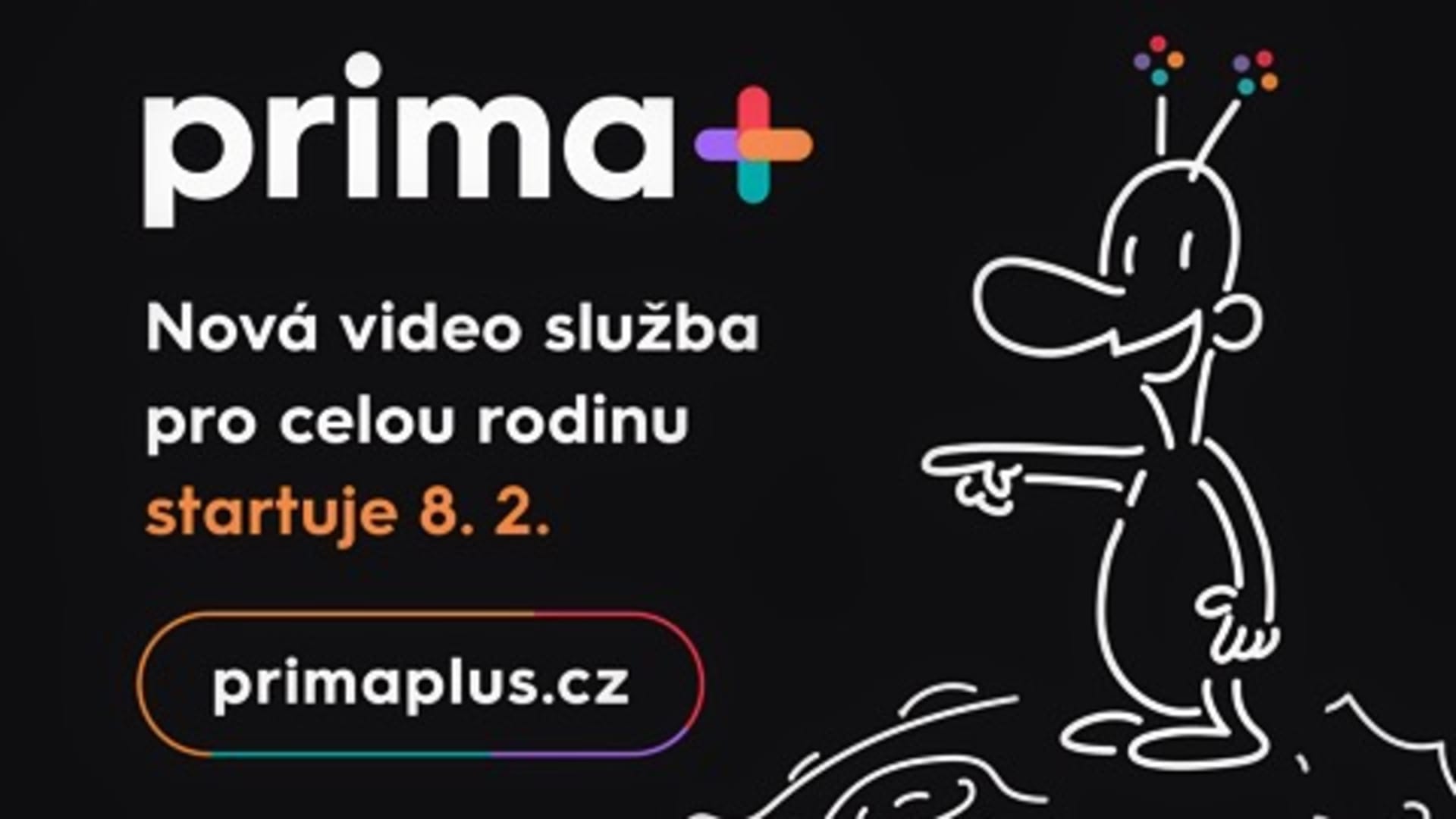 Streamovací služba prima+ startuje od 8. února na primaplus.cz.
