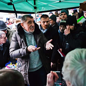 Andrej Babiš (ANO) zamířil do Brna na setkání s voliči.