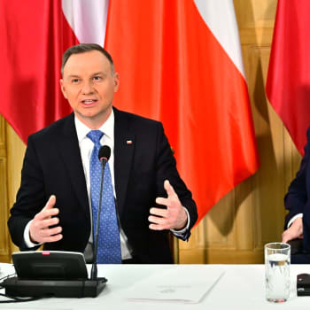 Andrzej Duda (vlevo) a Miloš Zeman