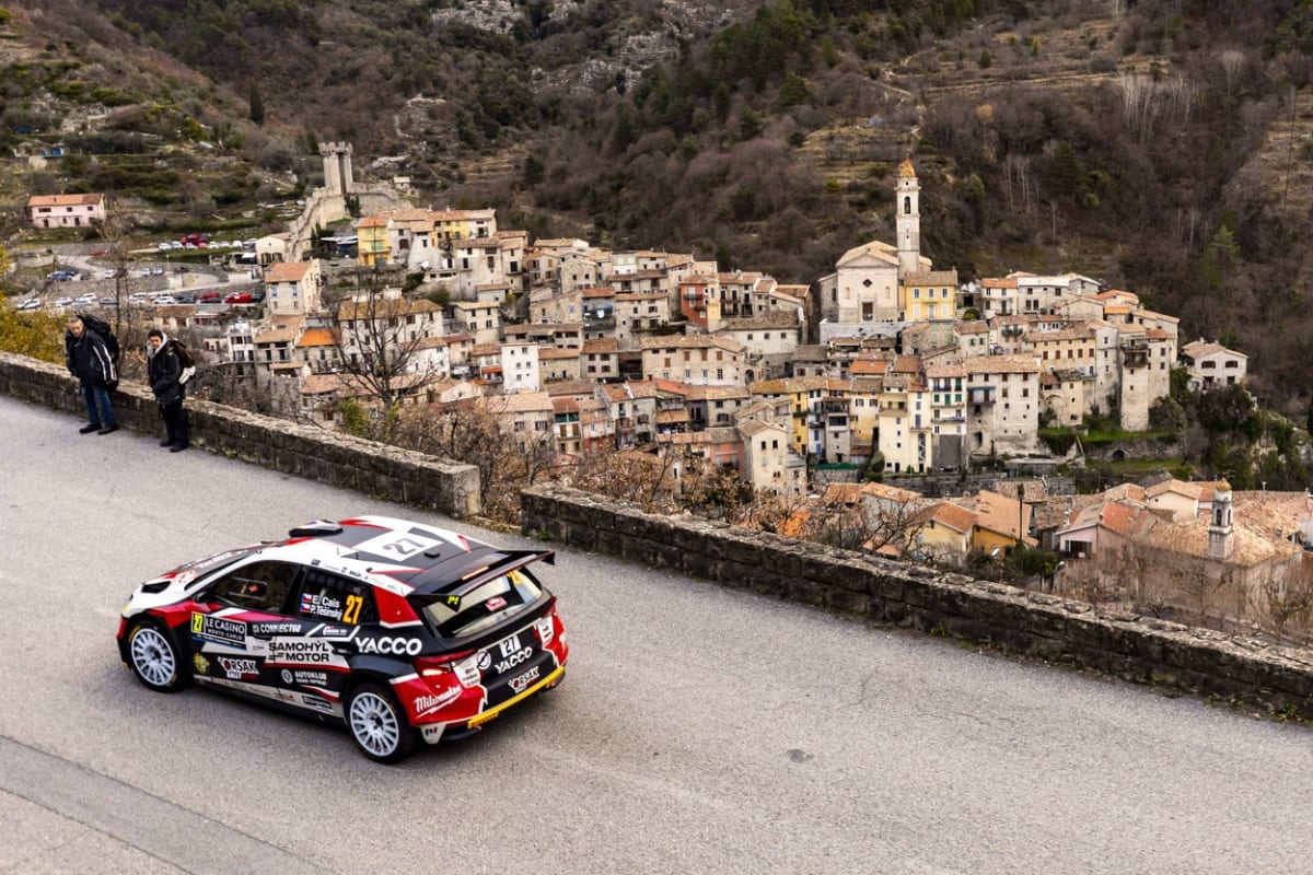 Erik Cais na slavné Rallye Monte Carlo letos ve své kategorii skončil čtvrtý.
