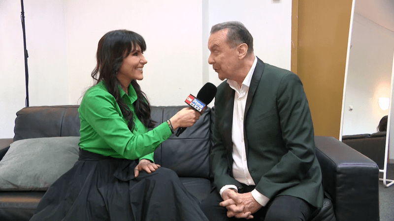 Reportérka Martina Jandová dělá rozhovor s Margitou.