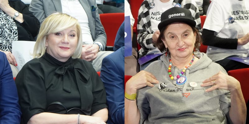 Alena Schillerová a Eva Holubová pojaly oděv na prezidentský Superduel zcela odlišně.