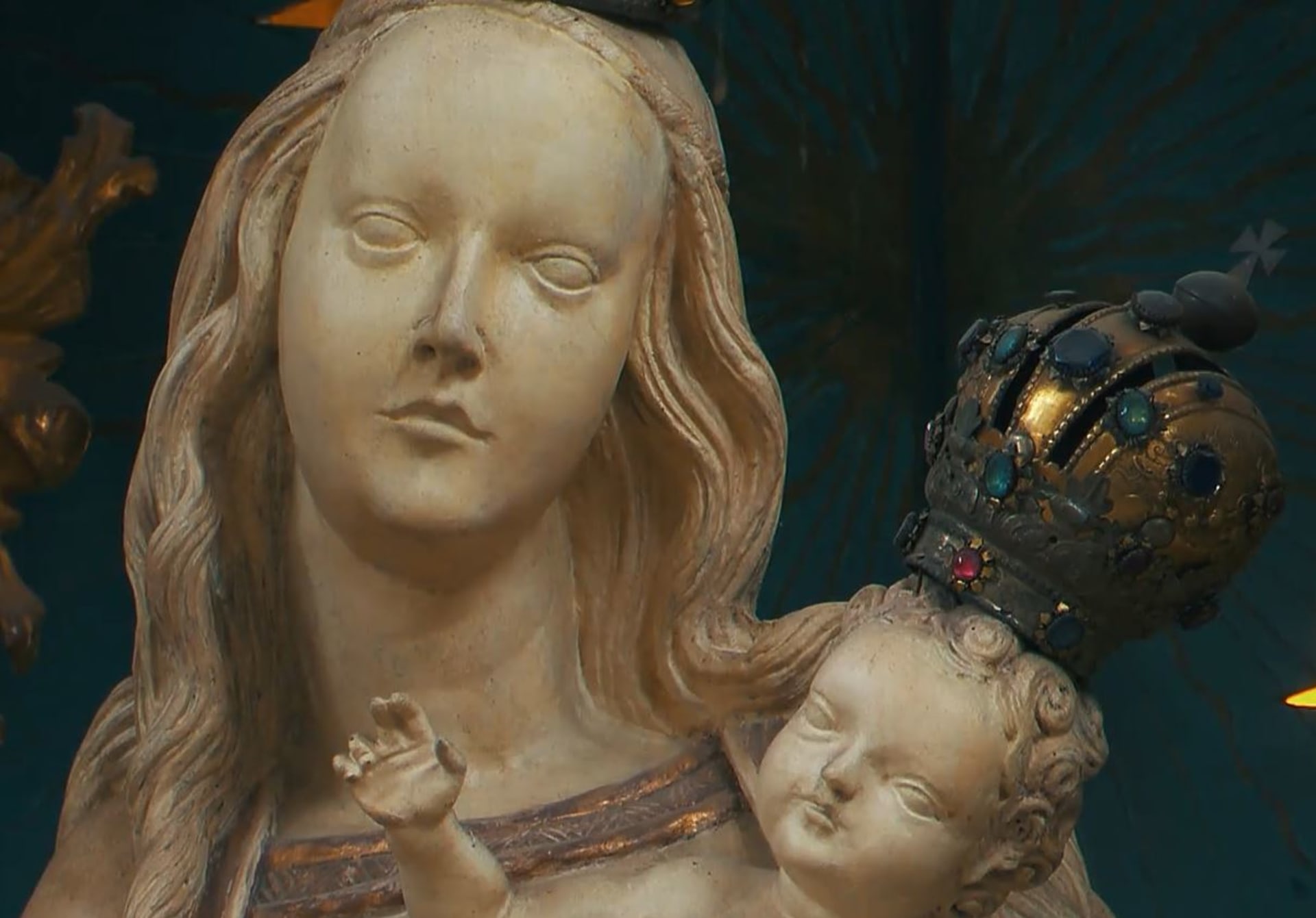 Panna Marie a Ježíšek v Klášteře v Kladrubech