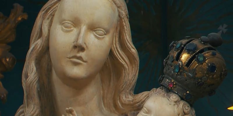 Panna Marie a Ježíšek v Klášteře v Kladrubech