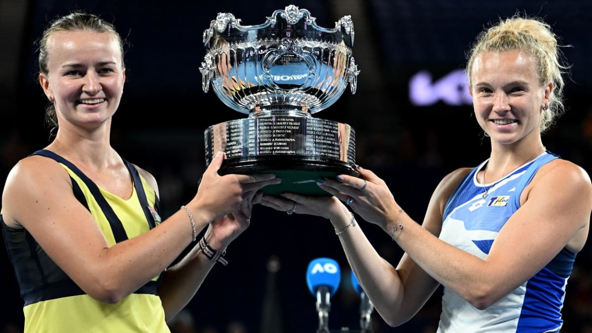 Tenistky Barbora Krejčíková a Kateřina Siniaková obhájily titul. 