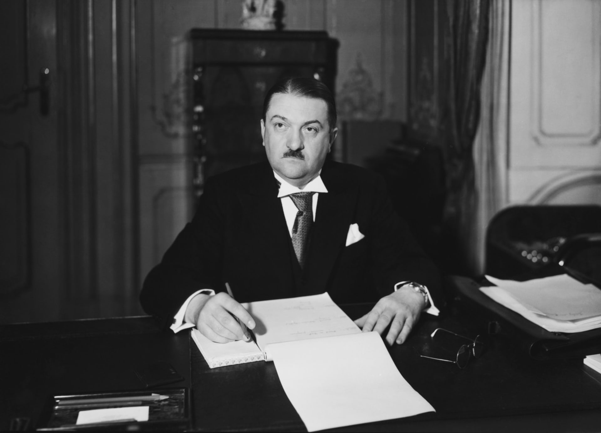 Předseda protektorátní vlády a generál Alois Eliáš.