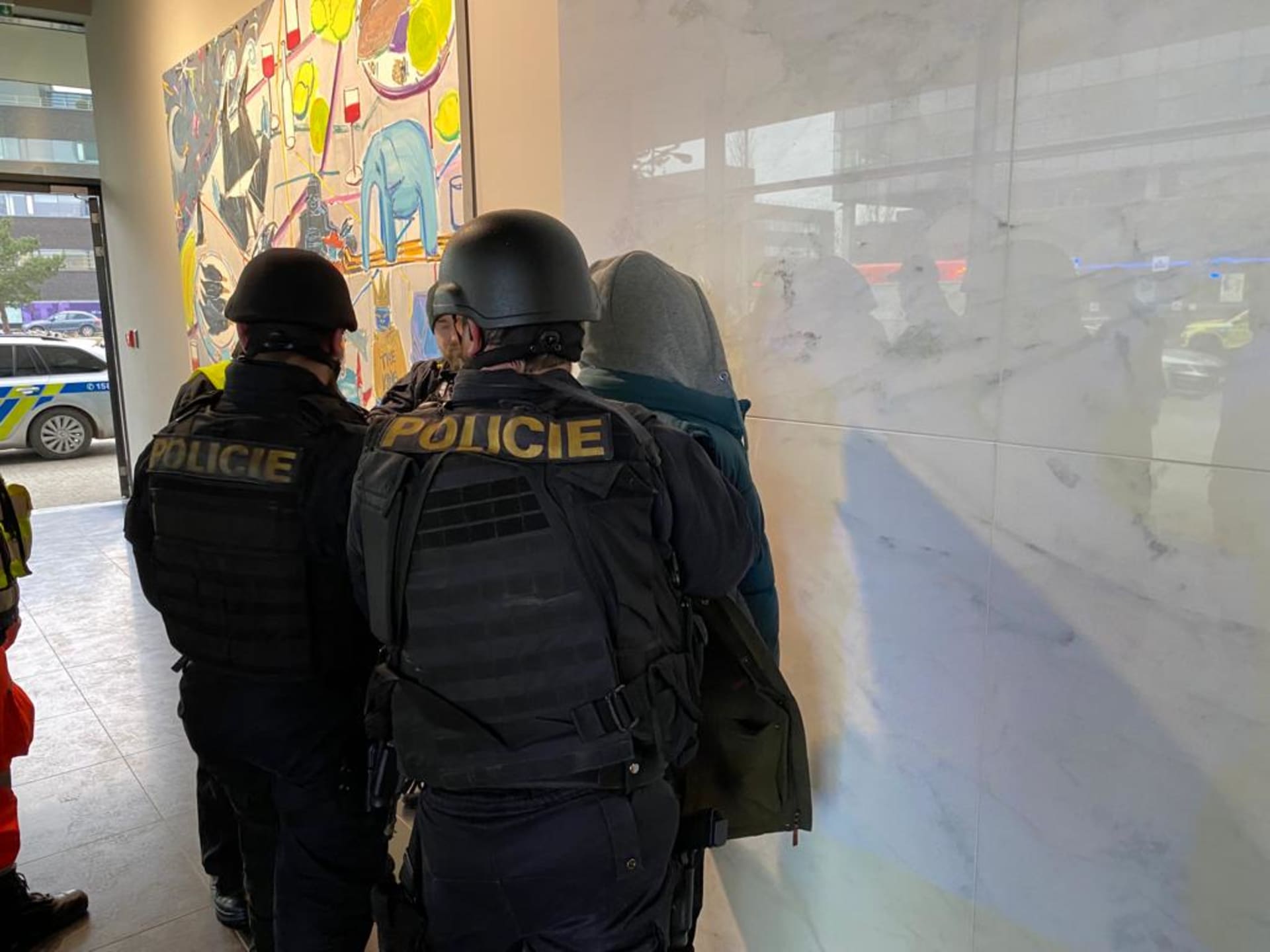 Policejní zásah v Brně