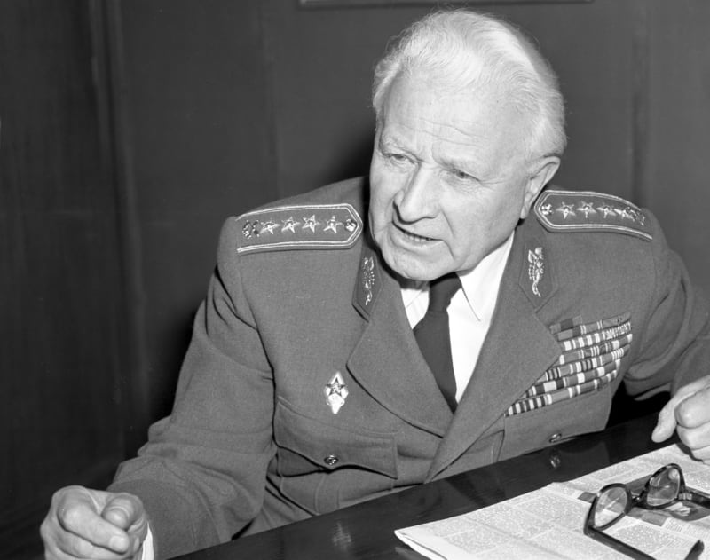 Generál a později československý prezident Ludvík Svoboda.