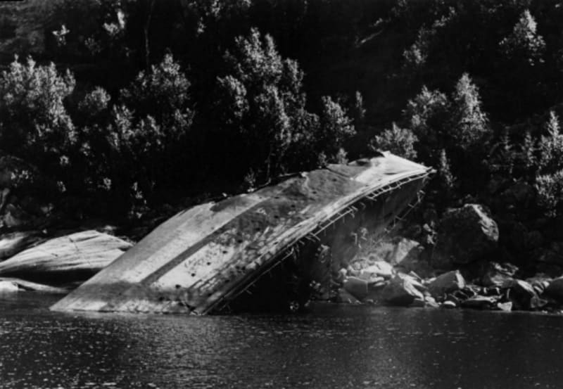 Zničený německý torpédoborec Georg Thiele