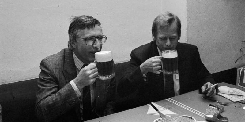 Václav Klaus a Václav Havel