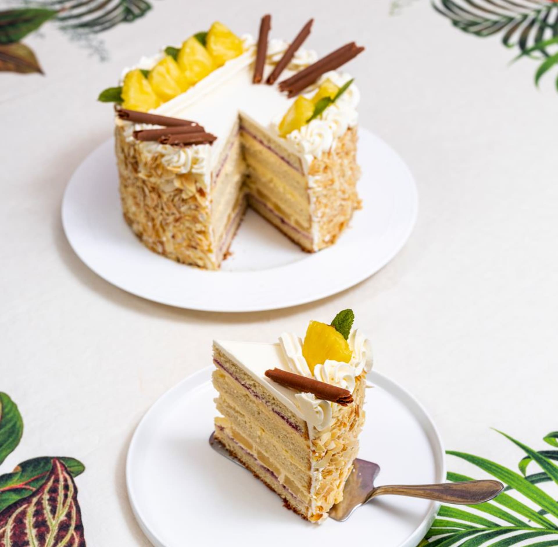 Ananasový dort, retro moučník jako z cukrárny podle Mirky van Gils Slavíkové