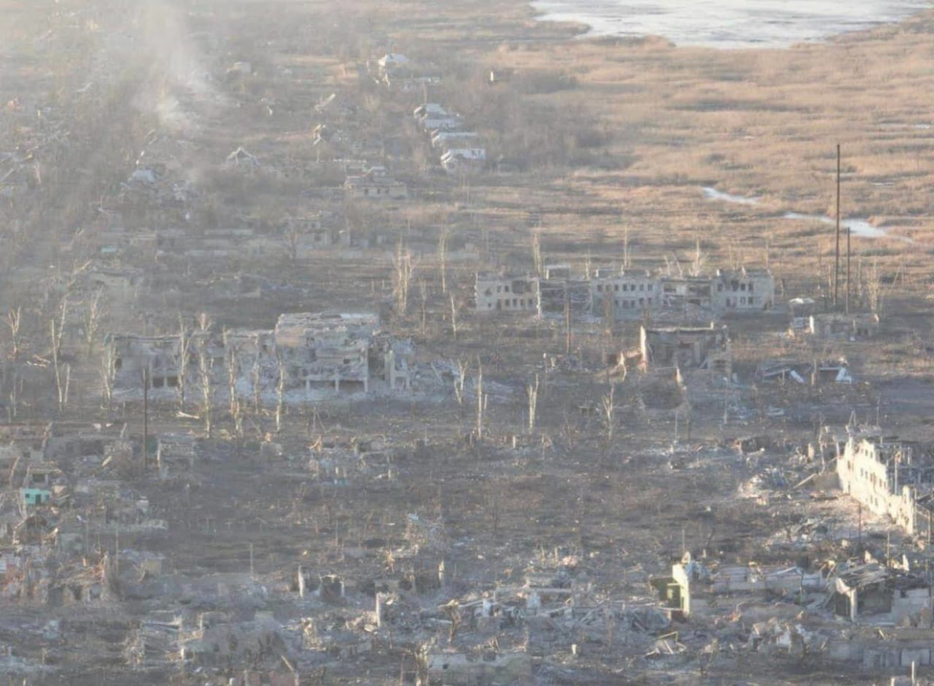 Doněcké město Marjinka už kvůli ruskému bombardování prakticky neexistuje.