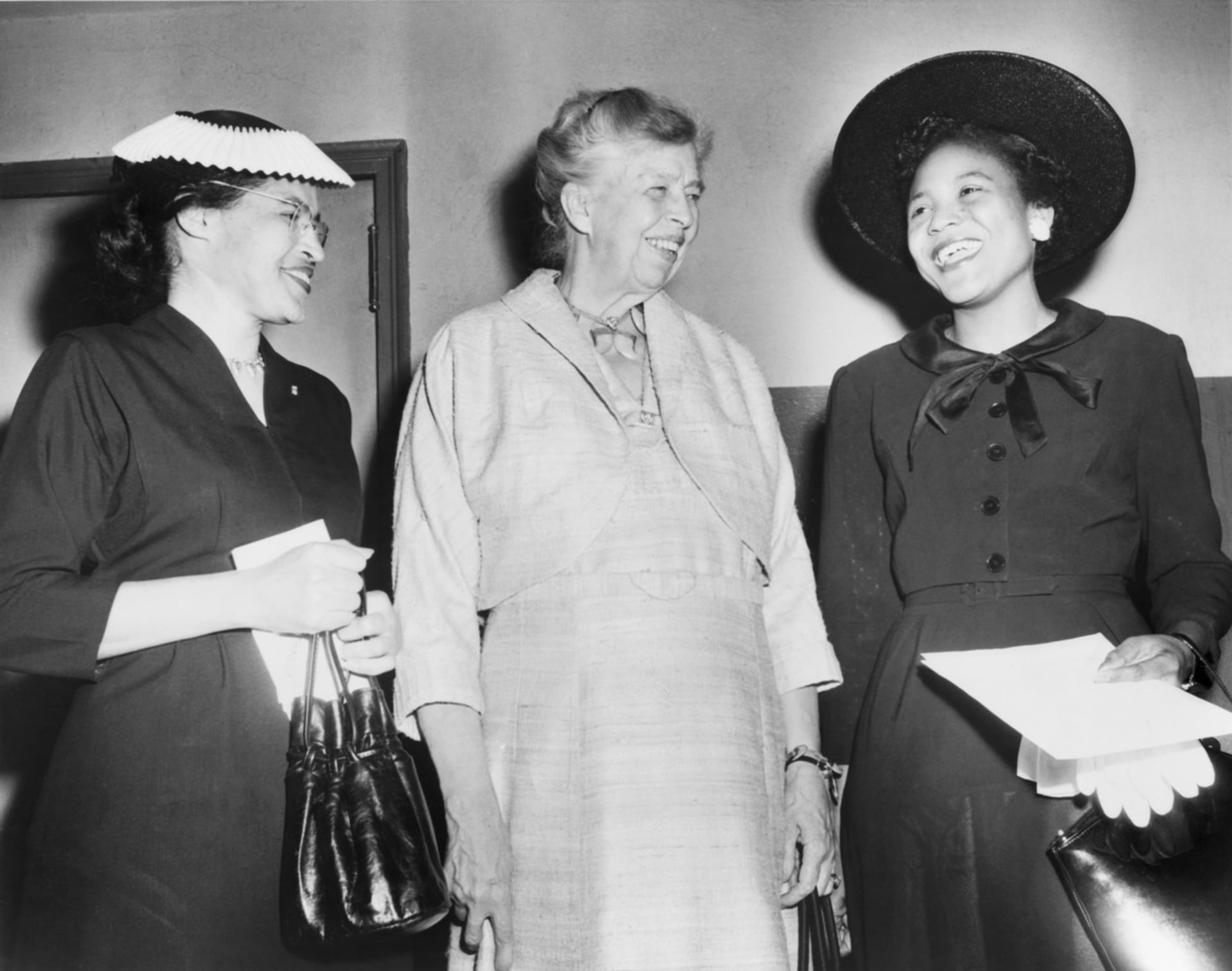 Rosa Parks po boku bývalé první dámy Eleanor Roosevelt v roce 1956.