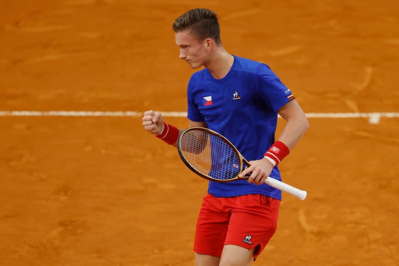 Jiří Lehečka porazil v kvalifikaci Davisova poháru Nuna Borgese.