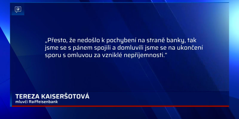 Banka v případě Vladimíra Bílka spletla rodná čísla.