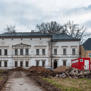 Palác Liebig během rekonstrukce