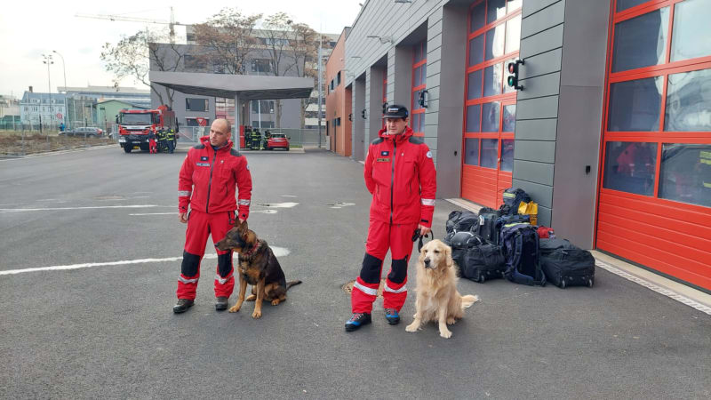 Na pomoc po zemětřesení vyrazilo do Turecka z Prahy a Ostravy 68 členů speciálního týmu hasičů pro vyhledávání v sutinách. Součástí týmu jsou i psi a kynologové.
