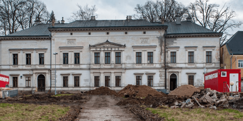 Palác Liebig během rekonstrukce