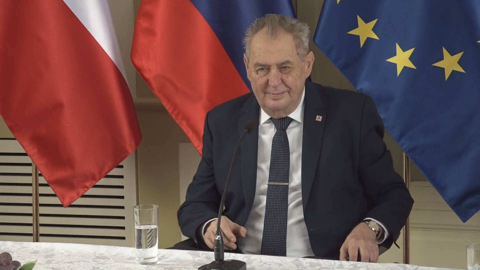 Prezident Miloš Zeman na návštěvě Slovenska